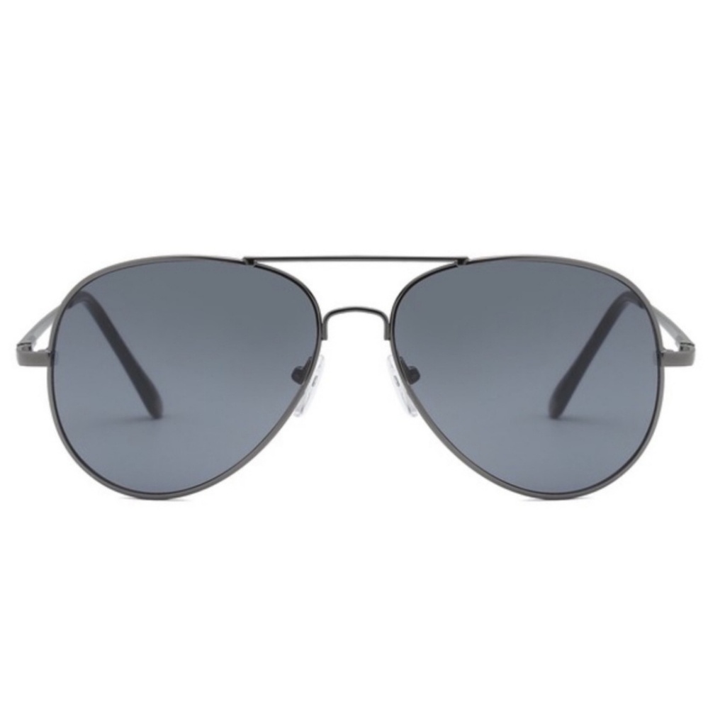 Last 2!! Black Unisex Aviator Sunglasses - Picture 2 of 2